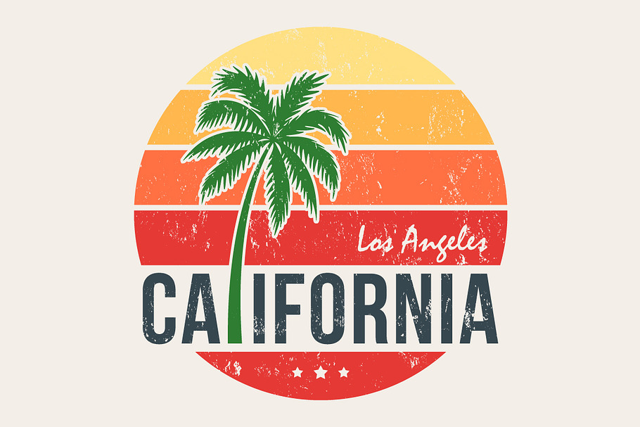 California tee graphic in Illustrations - product preview 8