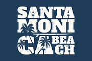 Santa Monica California graphic