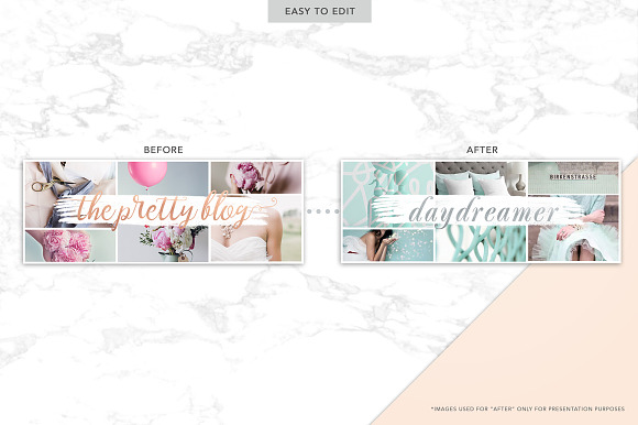 ROSE GOLD | Social Media Covers in Facebook Templates - product preview 2
