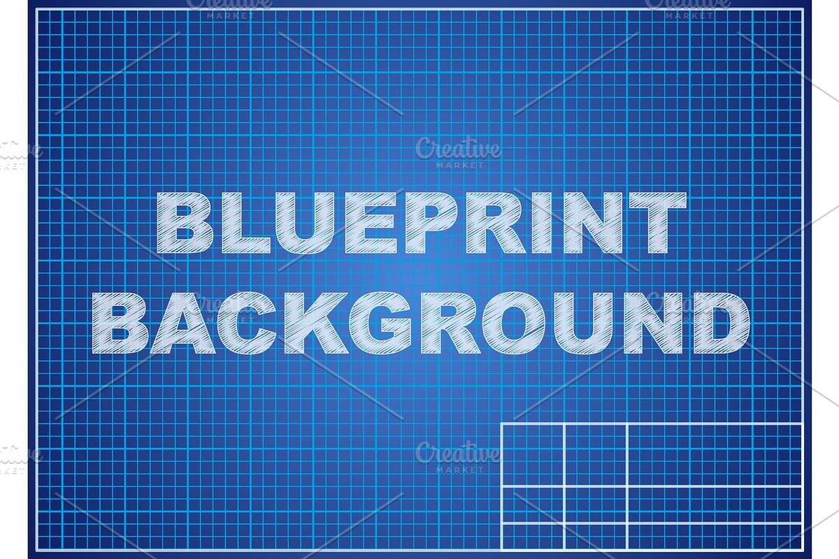 Blueprint background. Tech design in Illustrations - product preview 8