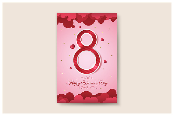 Women`s Day Invitation Cards in Illustrations - product preview 2