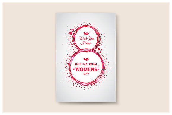 Women`s Day Invitation Cards in Illustrations - product preview 3