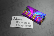 DJ disco stage background