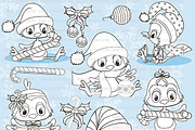 Christmas Bird Stamps AMB-194
