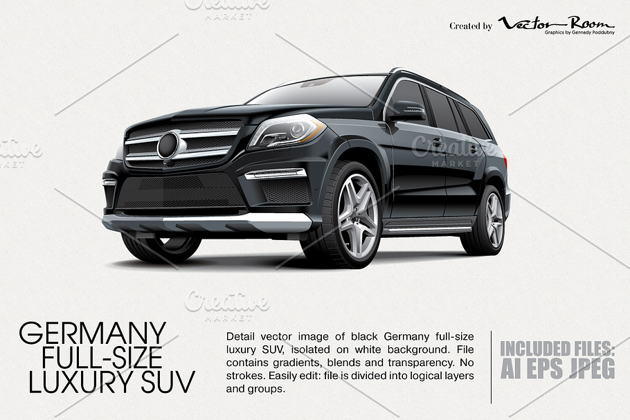 Germany Full-size Luxury SUV in Illustrations - product preview 8