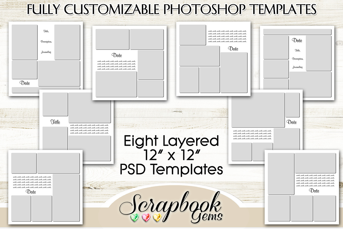 Layered PSD Photo Collage Templates in Templates - product preview 8