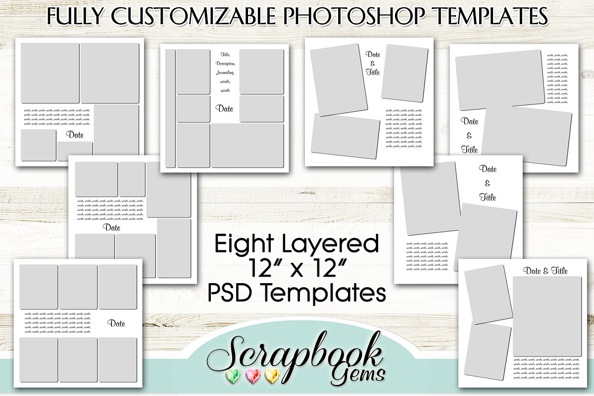 Layered PSD Photo Collage Templates in Templates - product preview 8