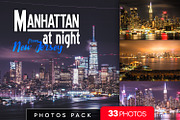 Manhattan at night from NJ / 33pics