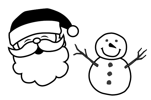 B&W Christmas Icons in Christmas Icons - product preview 2