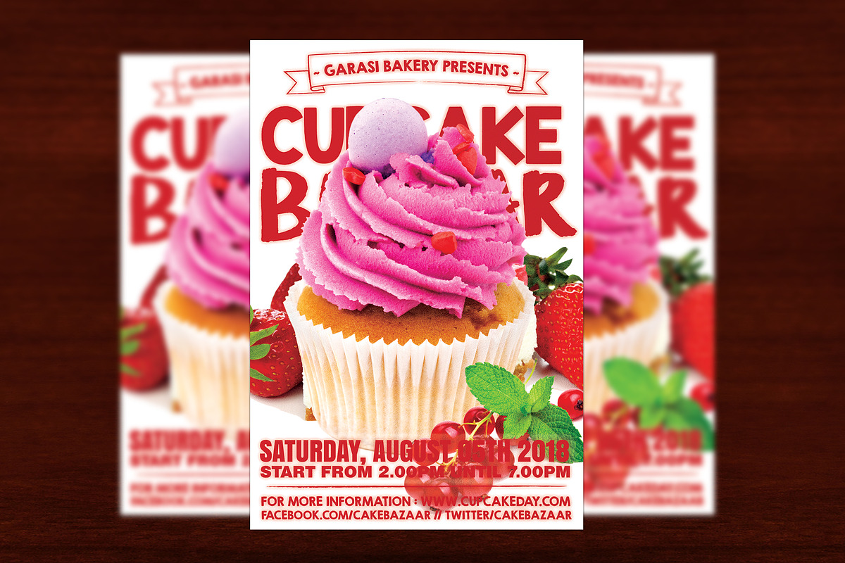 Cake Store Flyer in Flyer Templates - product preview 8