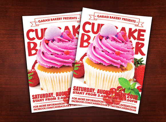 Cake Store Flyer in Flyer Templates - product preview 1