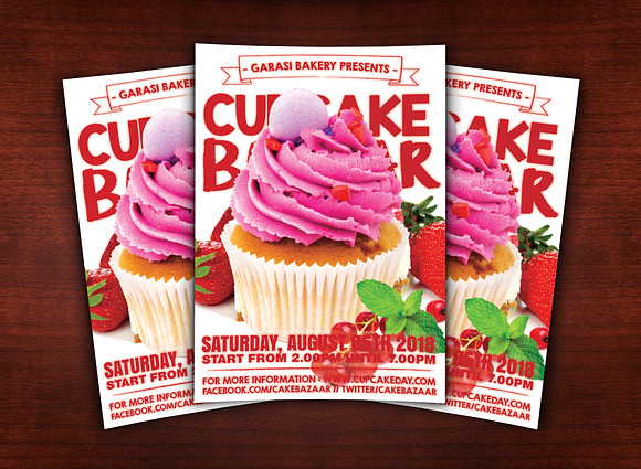 Cake Store Flyer in Flyer Templates - product preview 2
