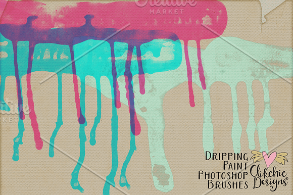 Dripping Paint Photoshop Brushes in Photoshop Brushes - product preview 4