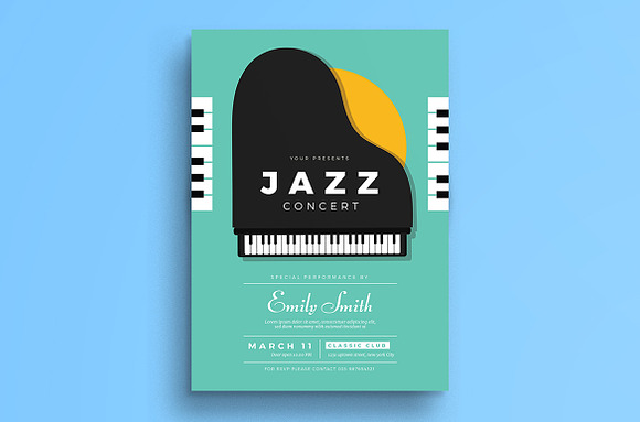 Piano Concert Flyer in Flyer Templates - product preview 2