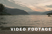 Coast of the Norwegian fjord. Norway. Smooth dolly shot