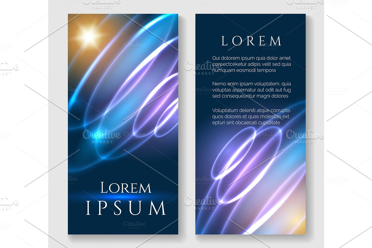 Glowing swirl posters in Illustrations - product preview 8