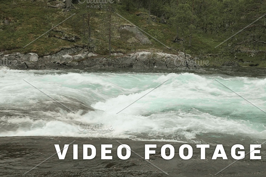 Stormy mountain river in the Norway in Graphics - product preview 8