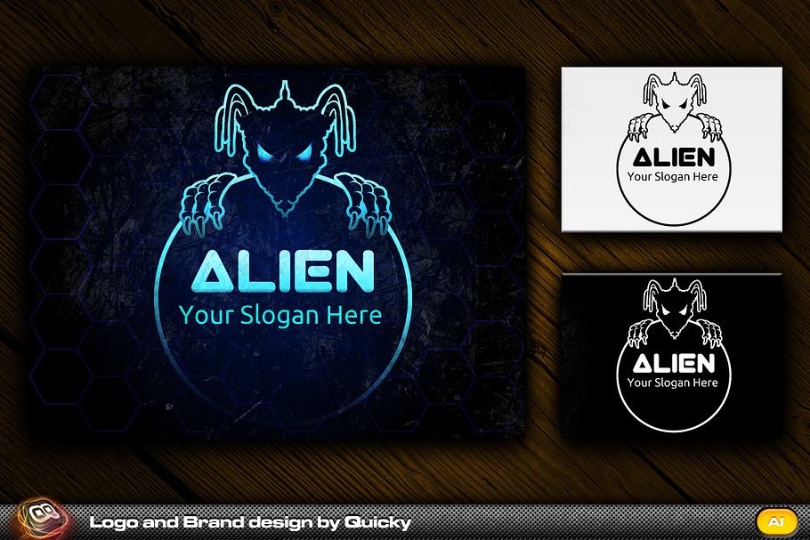 Alien in Logo Templates - product preview 8