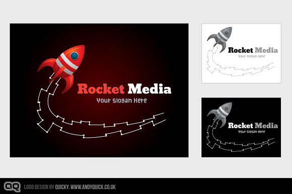 Rocket Media in Logo Templates - product preview 1