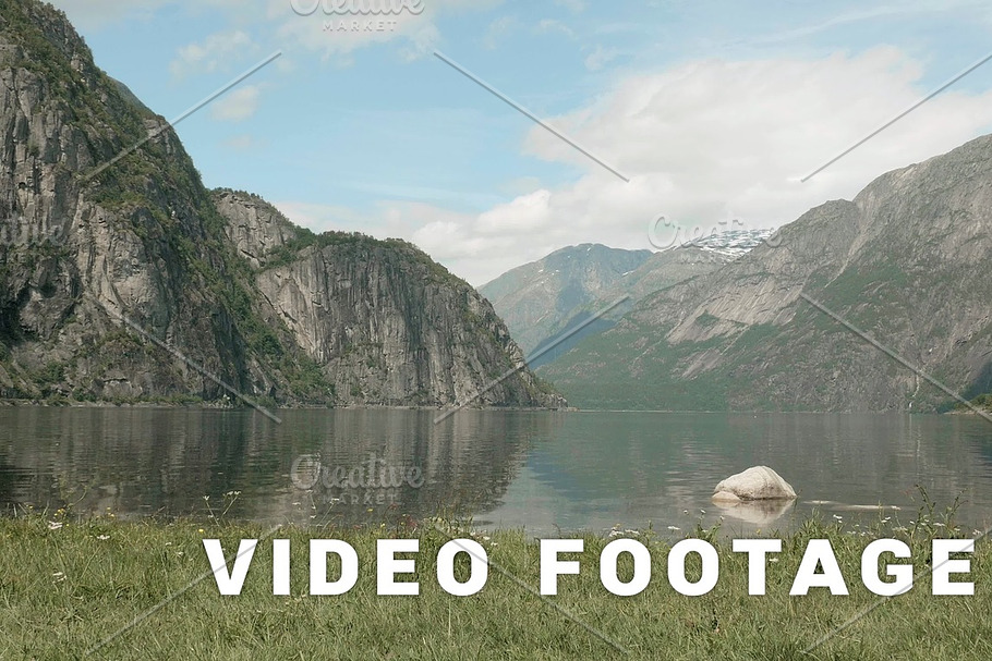 Fjord in the mountains. Norway. Smooth dolly shot in Graphics - product preview 8