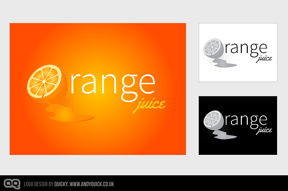 Orange Juice in Logo Templates - product preview 1