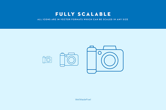 Camera Line Icon Set in Graphics - product preview 1