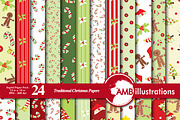 Traditional Christmas Papers AMB-427
