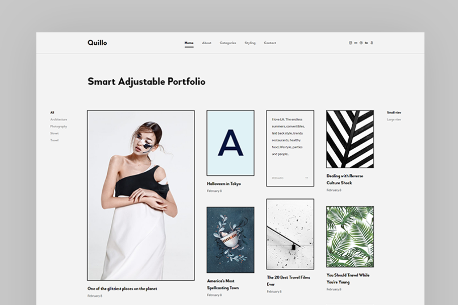 Quillo - Adjustable Portfolio Theme