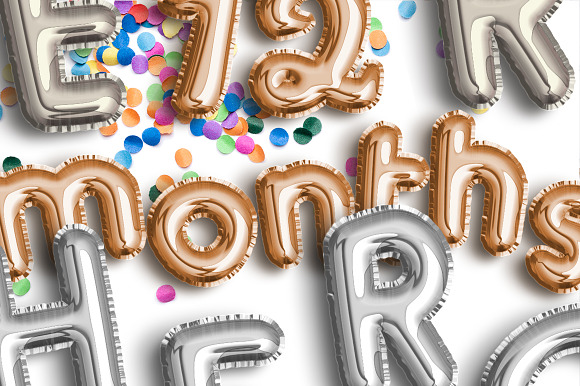 FOIL BALLOON TEXT EFFECT in Photoshop Layer Styles - product preview 4