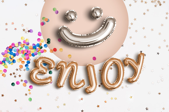 FOIL BALLOON TEXT EFFECT in Photoshop Layer Styles - product preview 9