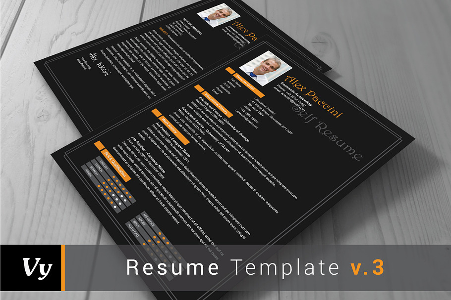 Resume Template v.03 in Resume Templates - product preview 8