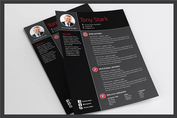Resume Template v.04 in Resume Templates - product preview 1