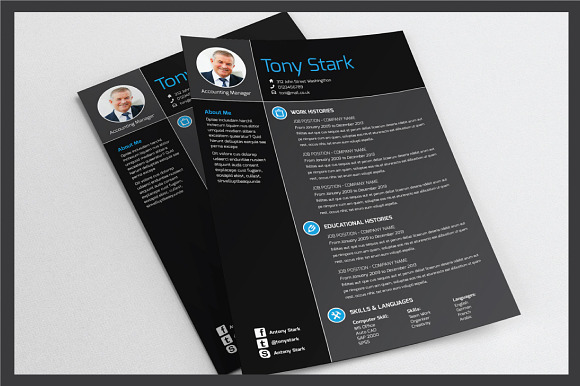 Resume Template v.04 in Resume Templates - product preview 2