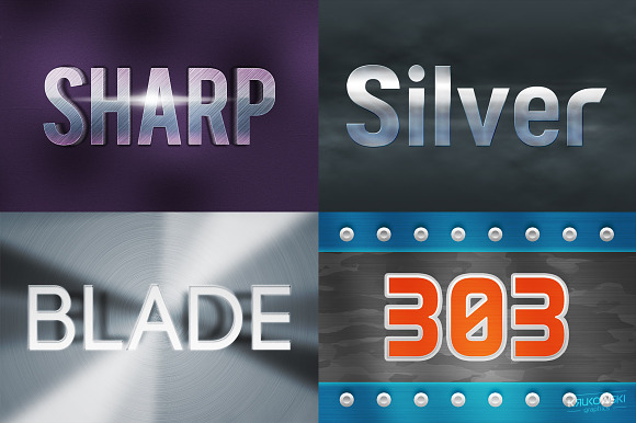 Metallic Text Effects Mockup in Photoshop Layer Styles - product preview 2