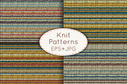 Knit seamless patterns set