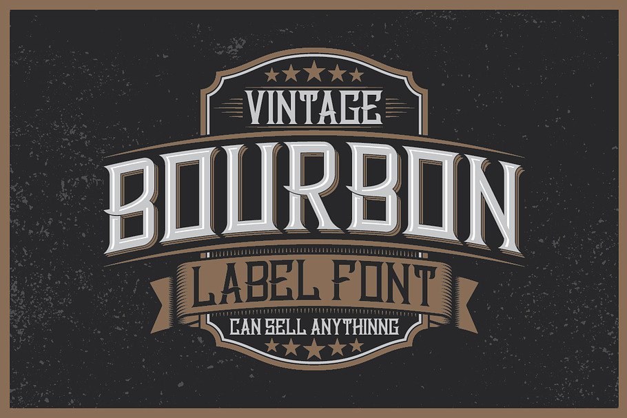 Bourbon Label typeface in Display Fonts - product preview 8