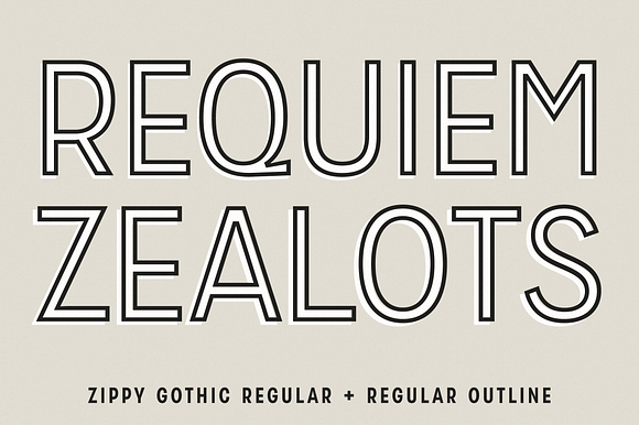 Zippy Gothic - A Huge Layered Family in Gothic Fonts - product preview 5