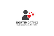 Kortim Dating Logo Template