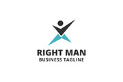 Right Man Logo Template