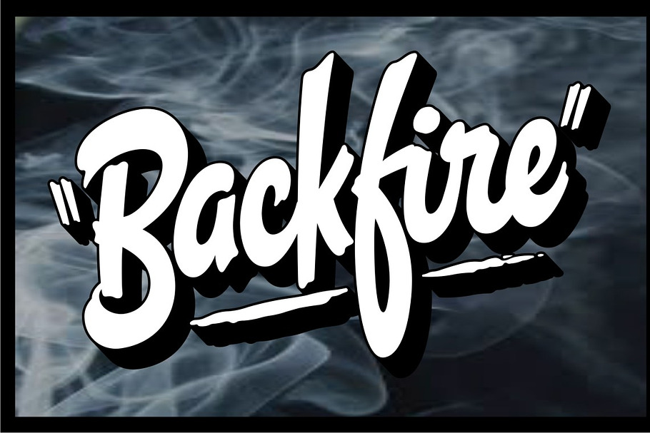 Backfire in Script Fonts - product preview 8