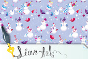 Seamless pattern for New Year