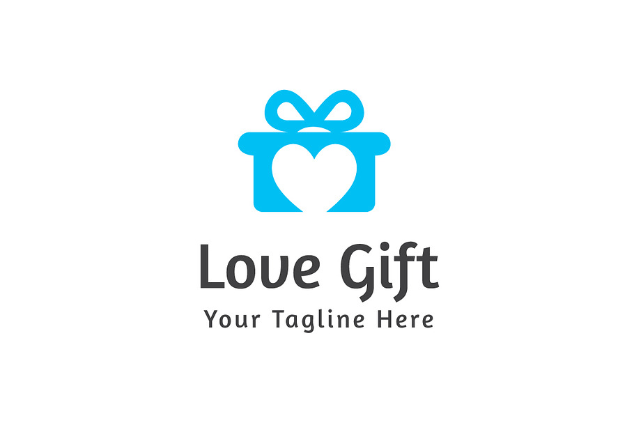 Love Gift Logo Template in Logo Templates - product preview 8