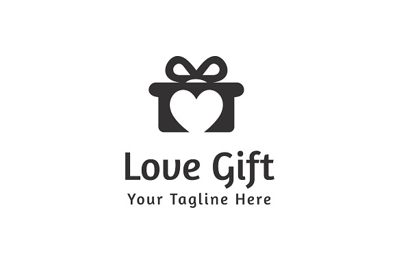 Love Gift Logo Template in Logo Templates - product preview 1