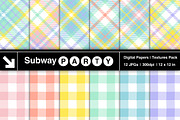 Easter Tartan Plaid Papers