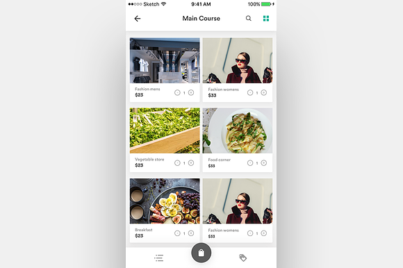 Complete iOS ui kit for delivery app in UI Kits and Libraries - product preview 14