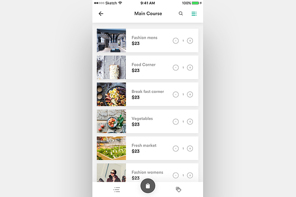 Complete iOS ui kit for delivery app in UI Kits and Libraries - product preview 16