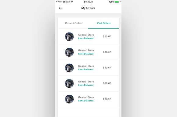 Complete iOS ui kit for delivery app in UI Kits and Libraries - product preview 20