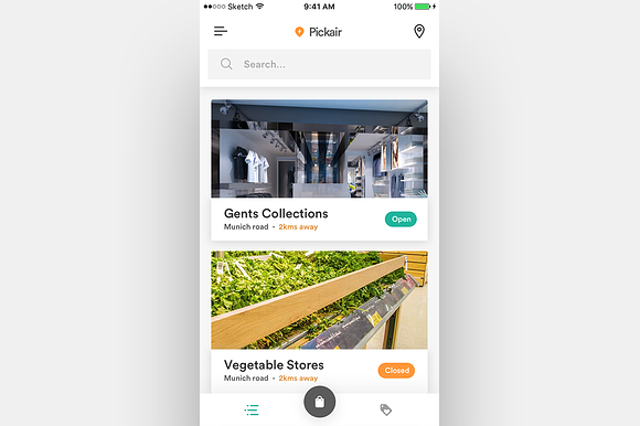 Complete iOS ui kit for delivery app in UI Kits and Libraries - product preview 25