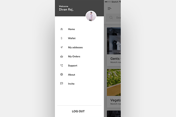 Complete iOS ui kit for delivery app in UI Kits and Libraries - product preview 26