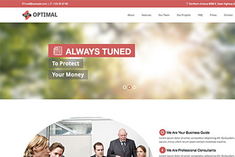 Optimal – Premium Theme For Business